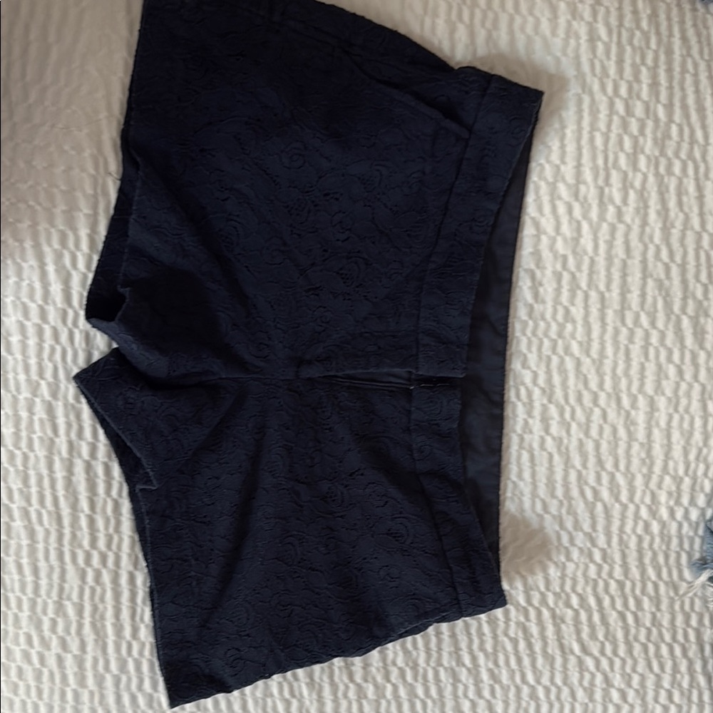 Kenar Blue High Waist Shorts